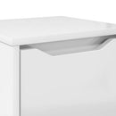 Badeværelsesskab Høj gloss hvid 30,5 x 30 x 101 cm