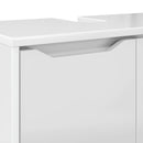 Badeværelse vaskeskab med hylde Høj gloss hvid 60 x 30 x 60 cm
