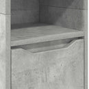 Badeværelsesskab Beton Grå 30,5 x 30 x 195 cm Konstrueret træ