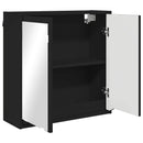 Badeværelsesspejlskab Sort 60 x 20 x 60 cm Konstrueret træ