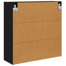 Badeværelsesspejlskab Sort 60 x 20 x 60 cm Konstrueret træ