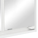 Badeværelsesspejlskab med hylde Høj gloss hvid 60 x 20 x 60 cm