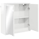 Badeværelsesspejlskab med hylde Høj gloss hvid 60 x 20 x 60 cm