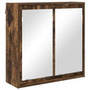 Badeværelsesspejlskab Røget eg 60 x 20 x 60 cm Konstrueret træ