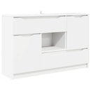 Sideboard Hvid 100 x 30 x 65,6 Konstrueret træ