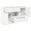 Sideboard med skuffe Hvid 100 x 30 x 65,6 Konstrueret træ