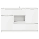 Sideboard med skuffe Hvid 100 x 30 x 65,6 Konstrueret træ