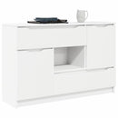 Sideboard med skuffe Hvid 100 x 30 x 65,6 Konstrueret træ