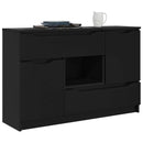 Sideboard Sort 100 x 30 x 65,6 Konstrueret træ