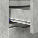 Sideboard med skuffe Beton Grå 100 x 30 x 65,6 Konstrueret træ