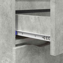 Sideboard Beton Grå 100 x 30 x 65,6 Konstrueret træ