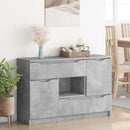 Sideboard med skuffe Beton Grå 100 x 30 x 65,6 Konstrueret træ