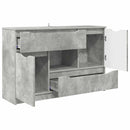 Sideboard Beton Grå 100 x 30 x 65,6 Konstrueret træ