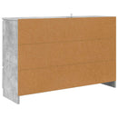 Sideboard Beton Grå 100 x 30 x 65,6 Konstrueret træ