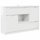 Sideboard Høj gloss hvid 100 x 30 x 65,6 Konstrueret træ