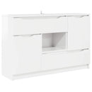 Sideboard Høj gloss hvid 100 x 30 x 65,6 Konstrueret træ