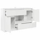Sideboard Høj gloss hvid 100 x 30 x 65,6 Konstrueret træ