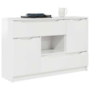 Sideboard Høj gloss hvid 100 x 30 x 65,6 Konstrueret træ
