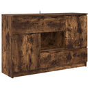 Sideboard med skuffe Røget eg 100 x 30 x 65,6 Konstrueret træ