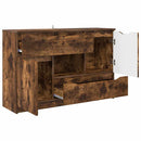 Sideboard med skuffe Røget eg 100 x 30 x 65,6 Konstrueret træ