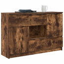 Sideboard med skuffe Røget eg 100 x 30 x 65,6 Konstrueret træ