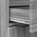 Sideboard Grå Sonoma 100 x 30 x 65,6 Konstrueret træ