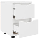 Sengebord Hvid 30,5 x 30 x 43 cm Konstrueret træ