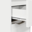 Sengeborde 2 stk. Hvid 30,5 x 30 x 43 cm Konstrueret træ