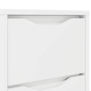 Sengeborde 2 stk. Hvid 30,5 x 30 x 43 cm Konstrueret træ