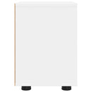 Sengeborde 2 pcs Hvid 30,5 x 30 x 43 cm Konstrueret træ