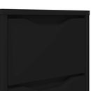 Sengeborde 2 pcs Sort 30,5 x 30 x 43 cm Konstrueret træ