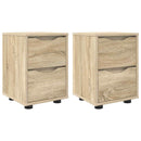 Sengeborde 2 stk. Sonoma eg 30,5 x 30 x 43 cm Konstrueret træ
