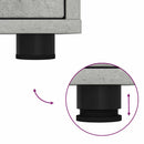 Sengeborde 2 pcs Beton Grå 30,5 x 30 x 43 cm Konstrueret træ