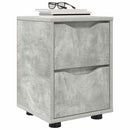 Sengeborde 2 pcs Beton Grå 30,5 x 30 x 43 cm Konstrueret træ