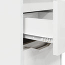 Sengebord Høj gloss hvid 30,5 x 30 x 43 cm Konstrueret træ