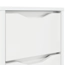 Sengebord Høj gloss hvid 30,5 x 30 x 43 cm Konstrueret træ