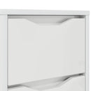 Sengeborde med skuffe 2 pcs Høj gloss hvid 30,5 x 30 x 43 cm