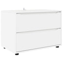 Opbevaringsskab 80 x 48 x 57 cm Konstrueret træ Hvid