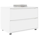 Opbevaringsskab 80 x 48 x 57 cm Konstrueret træ Hvid
