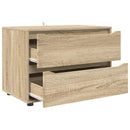 Opbevaringsskab Sonoma eg 80 x 48 x 57 cm Konstrueret træ