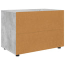 Opbevaringsskab Beton Grå 80 x 48 x 57 cm Konstrueret træ