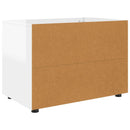 Opbevaringsskab Høj gloss hvid 80 x 48 x 57 cm Konstrueret træ