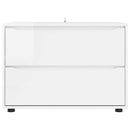 Opbevaringsskab Høj gloss hvid 80 x 48 x 57 cm Konstrueret træ