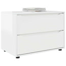 Opbevaringsskab Høj gloss hvid 80 x 48 x 57 cm Konstrueret træ