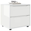 Opbevaringsskab Høj gloss hvid 60 x 48 x 57 cm Konstrueret træ