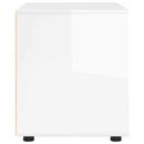 Opbevaringsskab Høj gloss hvid 60 x 48 x 57 cm Konstrueret træ