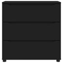 Opbevaringsskab Sort 80 x 31 x 81 cm Konstrueret træ