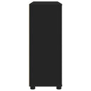 Opbevaringsskab Sort 80 x 31 x 81 cm Konstrueret træ