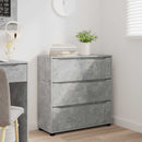 Opbevaringsskab Beton Grå 80 x 31 x 81 cm Konstrueret træ