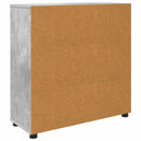 Opbevaringsskab Beton Grå 80 x 31 x 81 cm Konstrueret træ